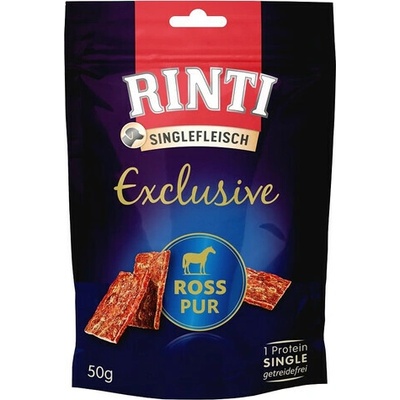 RINTI Singlefleisch Exclusive Snack Konské mäso 50 g
