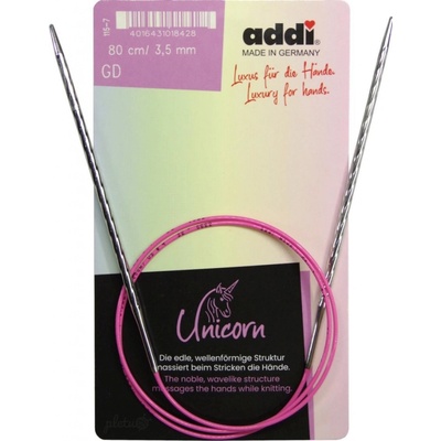 Addi Kruhové jehlice Unicorn 80 cm / 3,5 mm