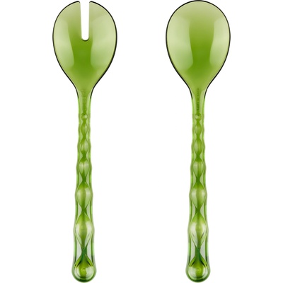 Guzzini Прибори за салата Vanity зелени (129600AC13)