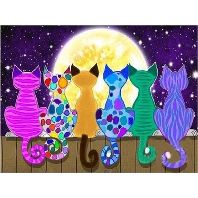 Norimpex - Puzzle Diamant painting: Cats 30x40cm - 1 - 39 piese