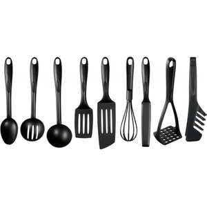 Tefal Комплект кухненски прибори Tefal Bienvenue K001S925, 9 части, пластмаса, подходящи за съдомиялна, топлоустойчиви, черни (K001S925)