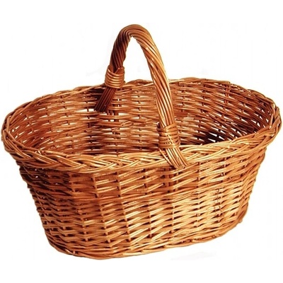 Nohel Garden Košík na houby proutěný přírodní 40x25x17cm