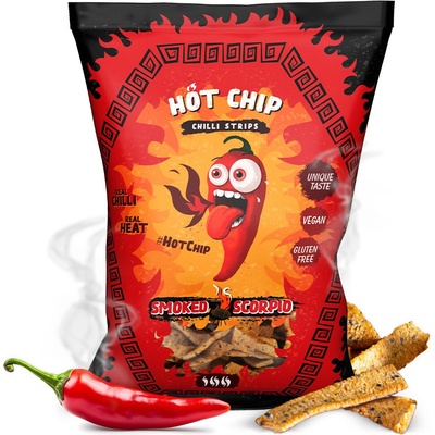 Strips SMOKED Scorpio bez lepku VEGAN Hot chip 80 g