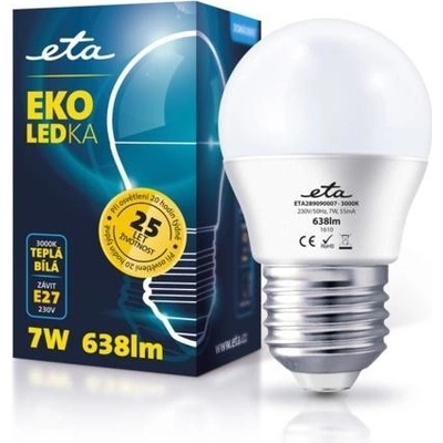 ETA EKO LEDka mini globe, 7W, E27, teplá biela