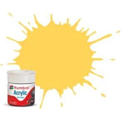 Humbrol akrylová barva #RC407 BR žlutá matná 14ml