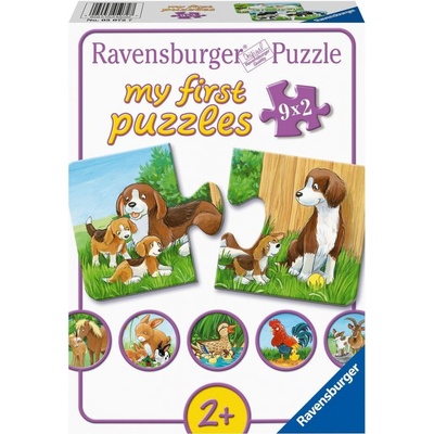 Ravensburger 050727 Zvířátka na dvoře 9 x 2 dílků