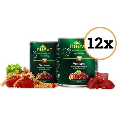 Nuevo Dog Adult Venison Menue 12 x 400 g