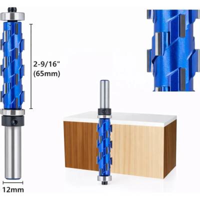 žiadna značka Fréza na kopírovanie so špirálovým ostričím a ložiskom hore/dole, stopka 12mm, priemer 30mm, dĺžka 65mm