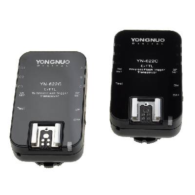Yongnuo YN-622 C II TTL Radiový set odpalovač a přijímač blesků pro Canon v jednom (2 kusy YN-622C)