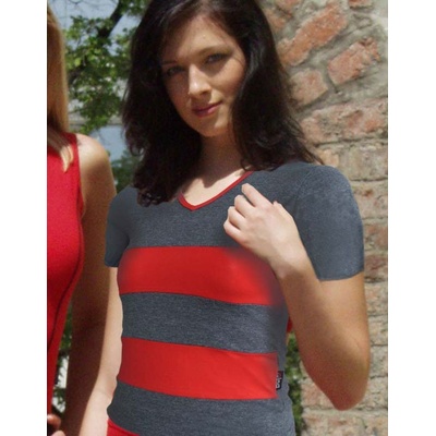 Gina tričko s krátkým rukávem šité Adéla 98020P písková melta