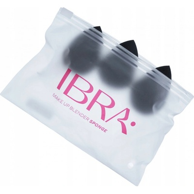 Ibra Makeup Sada hubiek na make-up Trio Black 3 ks