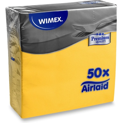 Wimex Premium papírové ubrousky 40x40 cm 50 ks žluté