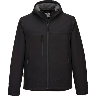 Portwest bunda KX362 softshell s kapucí Černo sivá