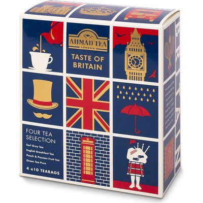 Ahmad Tea Taste of Britain porcovaný čaj 40 x 2 g