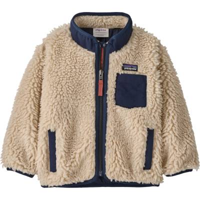 Patagonia Детско поларено яке Patagonia Kid's Baby Retro-X Jacket Casual jacket - Dark Natural / New Navy - размер 3-6 Months (703-6202-0413)