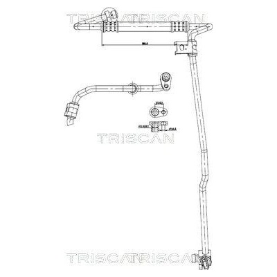 Vysokotlaké / nízkotlaké vedení, klimatizace TRISCAN 9010 24006