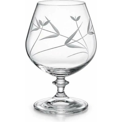 Bohemia Crystal Sklenice na koňak dekor ELEGANCE 6 x 400 ml