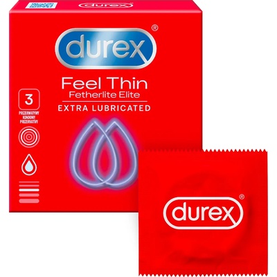 Durex Feel Thin Extra Lubricated 3 pack