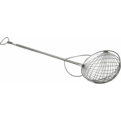 Naběrák drátěný mřížový nerez pr.35 cm rukojeť 90 cm