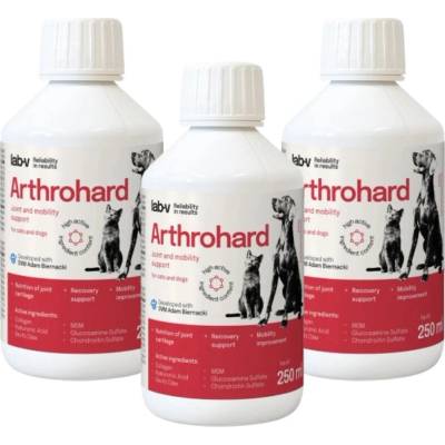 LAB-V Arthrohard prípravok na podporu kĺbov pre psov a mačky 3 x 250 ml