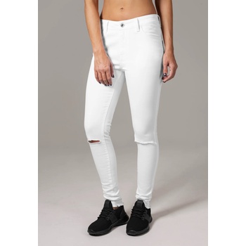 Image 1 of Urban Classics Дамски панталон в бяло Urban Classics Ladies Cut Knee Pants UB-TB1538-00220 - Бял, размер 29