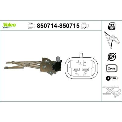 Zvedací zařízení oken VALEO 850714