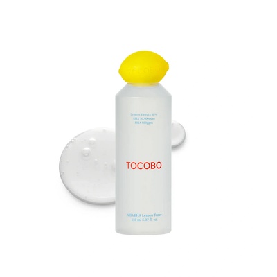 TOCOBO Лимонен тонер за лице с AHA и BHA киселини и витамин С; TOCOBO AHA BHA LEMON TONER 150mL