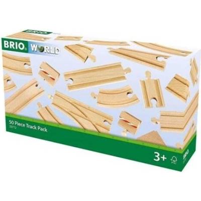 Brio 33772 Mix kolejí 50 ks v krabici