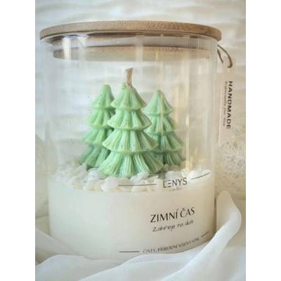LENYS CANDLES Zimní čas Karamel a skořice 450 ml