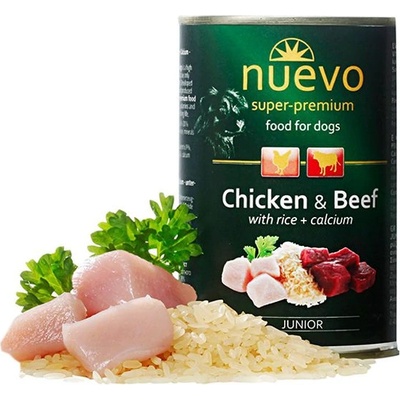 nuevo Консерва NUEVO DOG Junior Пиле и Говеждо 400 г