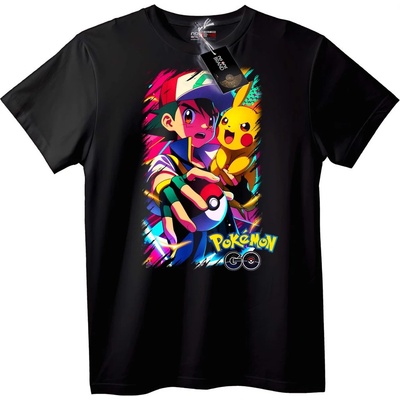 NOONEBRAND Тениска Pokémon GO - 7XL, Black