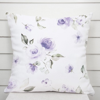 Biante TF-024 fialové ruže na bielom 40 x 60 cm