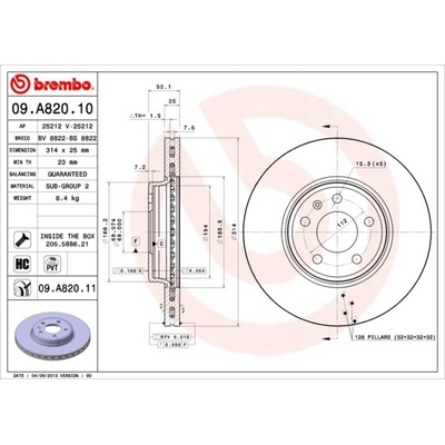 BREMBO 09.A820.11