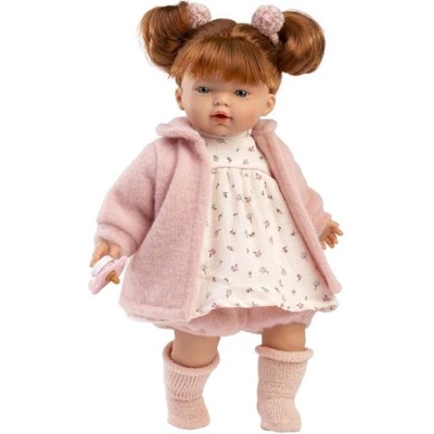 Llorens 33160 LEA - реалистична кукла със звуци и меко текстилно тяло - 33 см
