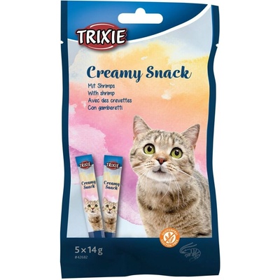 Trixie Cat Creamy Snack tuniak a krevety 5 x 14 g