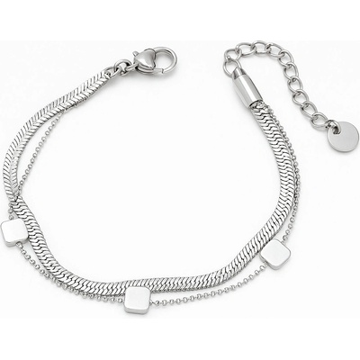 Sarines Elegantní dvojitý náramek na nohu s jemnými geometrickými prvky S1059 – Zboží Dáma