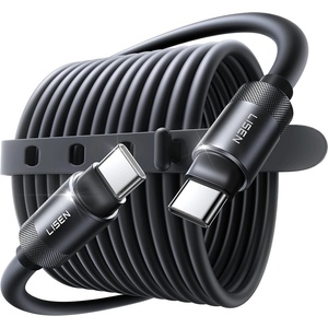 ACEFAST Кабел за данни L115 (YL0125040001) - Lisen - Type-C към Type-C, 100W, 480Mbps, силиконов, 3м - Черно