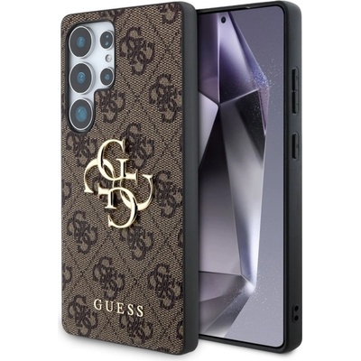 GUESS Калъф GUESS, PU 4G Metal Logo за Samsung Galaxy S25 Ultra, GUHCS25L4GMGBR, Кафяв (GUHCS25L4GMGBR)