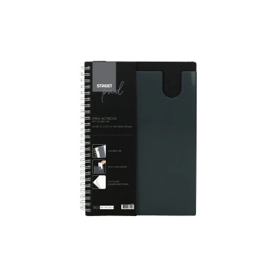 STREET Тетрадка SP Office A4 PP 80л черна