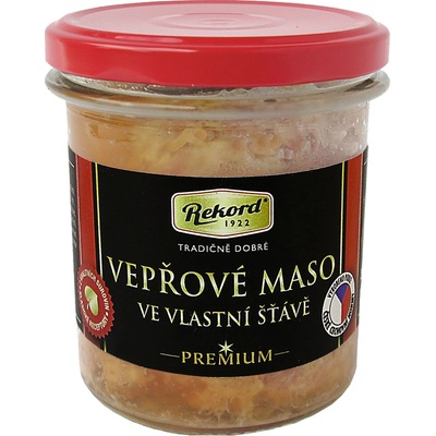 REKORD Vepřové maso ve vlastní šťávě 300 g – Zboží Dáma