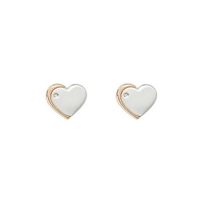 D for diamond Detské strieborné náušnice s diamantom E6159