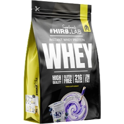 Hiro.Lab Instant Whey Protein | High Quality Whey Concentrate [2270 грама /ПЛИК/] Синя боровинка със скир