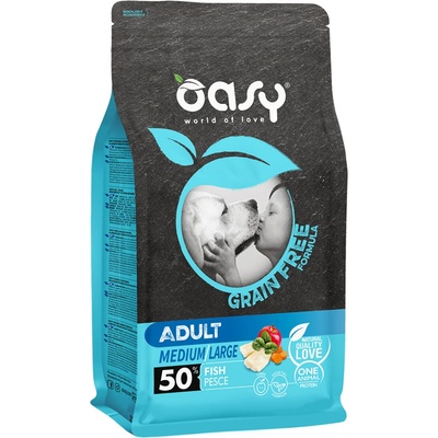 Oasy Grain free Adult Medium/Large Fish 2,5 kg