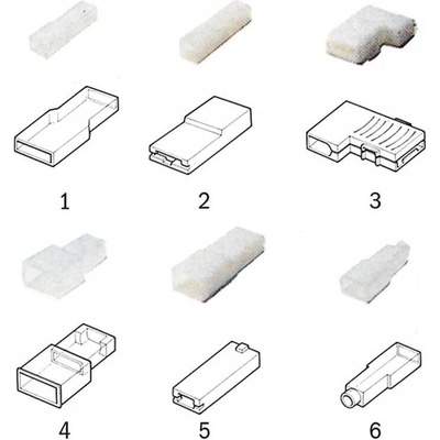 280204 Návlek izolovaný typ 6 PVC, 4,8 x 0,8, Haupa