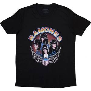 Ramones Vintage Wings Photo Black S Дамски Риза (RATS21LB01)