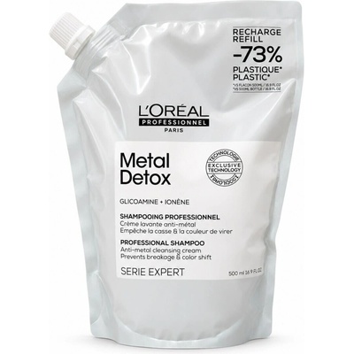 L’Oréal Professionnel Serie Expert Metal Detox hloubkově čisticí šampon pro barvené a poškozené vlasy 500 ml