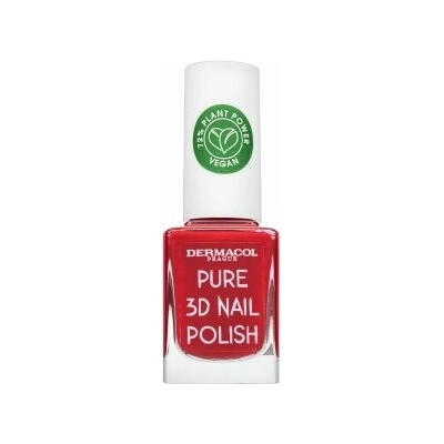 Dermacol Pure 3D Nail Polish lak na nehty 04 Poppy Red 11 ml