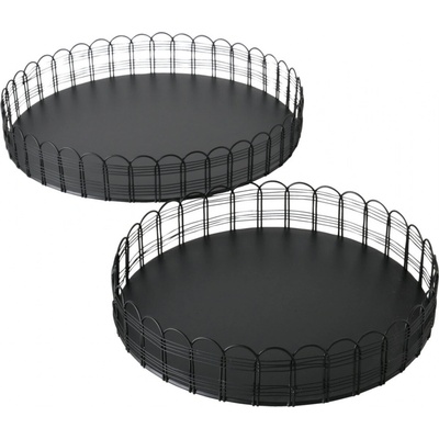 Boltze Kovový tác WEIRY 2 kusy 25-31 cm