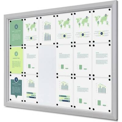 StandMar Venkovní uzamykatelná vitrína Slim SCTE – IP56, B1 vitríny: 15 x A4