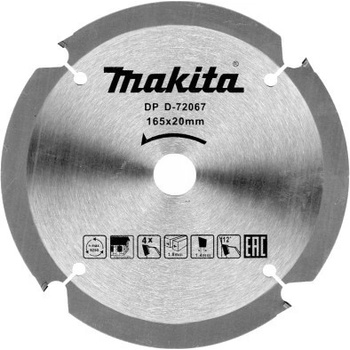 Makita D-72067 PCD 165x20mm 4T